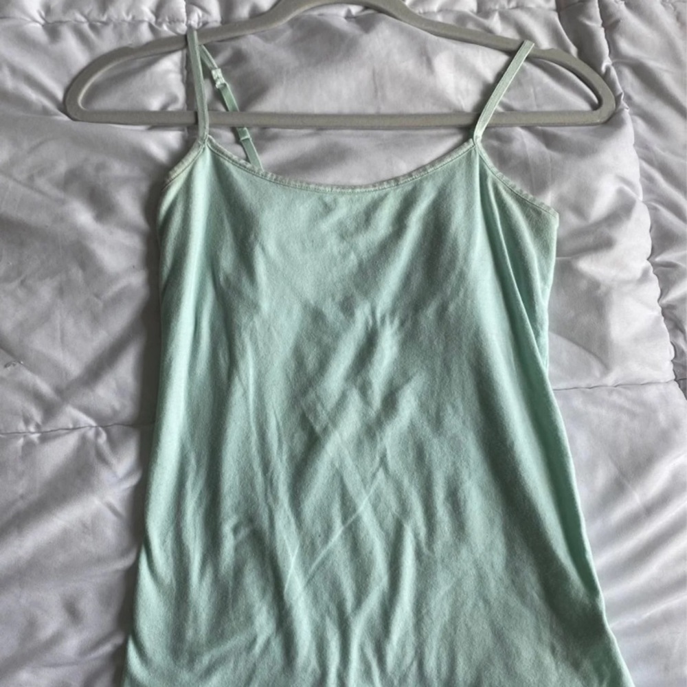 Y2K mint green cami top